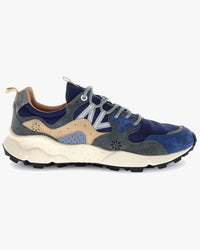 Flower Mountain Yamano 3 Suede & Canvas - Navy / Anthracite | Flower Mountain Trainers | JEANSTORE