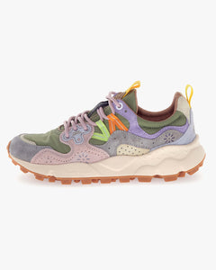 Flower Mountain Womens Yamano 3 Suede & Nylon - Light Grey / Militare / Cipria