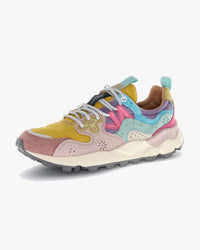 Flower Mountain Womens Yamano 3 Suede & Nylon - Pink / Ocher / Light Pink