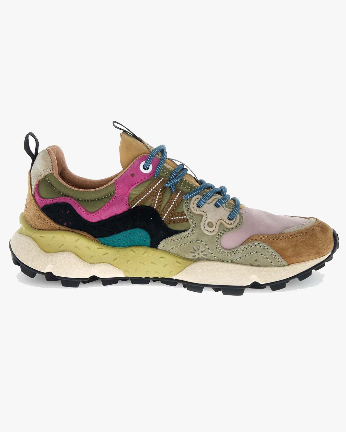 Flower Mountain Womens Yamano 3 Suede & Nylon - Light Brown / Rose / Taupe