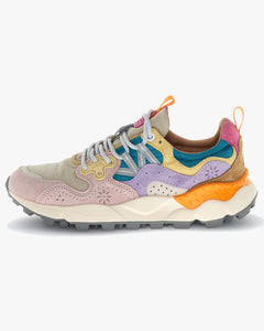 Flower Mountain Womens Yamano 3 Suede & Nylon - Pink / Lilac / Petrol