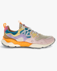Flower Mountain Womens Yamano 3 Suede & Nylon - Pink / Lilac / Petrol