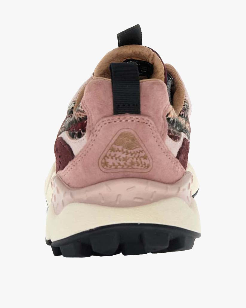 Flower Mountain Womens Yamano 3 Suede & Wool Knit - Purple / Pink / Brown