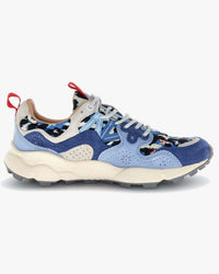 Flower Mountain Womens Yamano 3 Suede & Nylon Camo - Light Blue / Azure