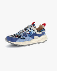 Flower Mountain Womens Yamano 3 Suede & Nylon Camo - Light Blue / Azure