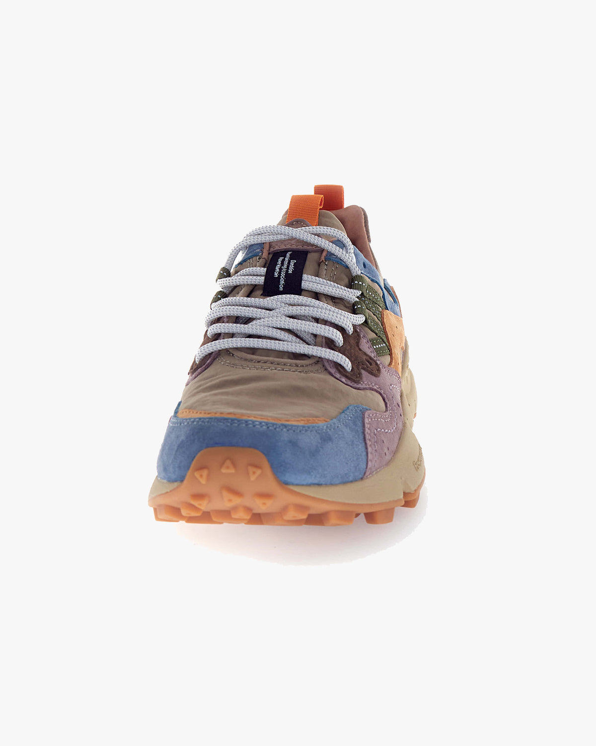 Flower Mountain Yamano 3 Suede & Nylon - Petrol / Grey / Light Papaya | Flower Mountain Trainers | JEANSTORE
