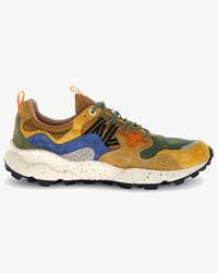 Flower Mountain Yamano 3 Suede & Nylon - Yellow / Khaki / Beige | Flower Mountain Trainers | JEANSTORE