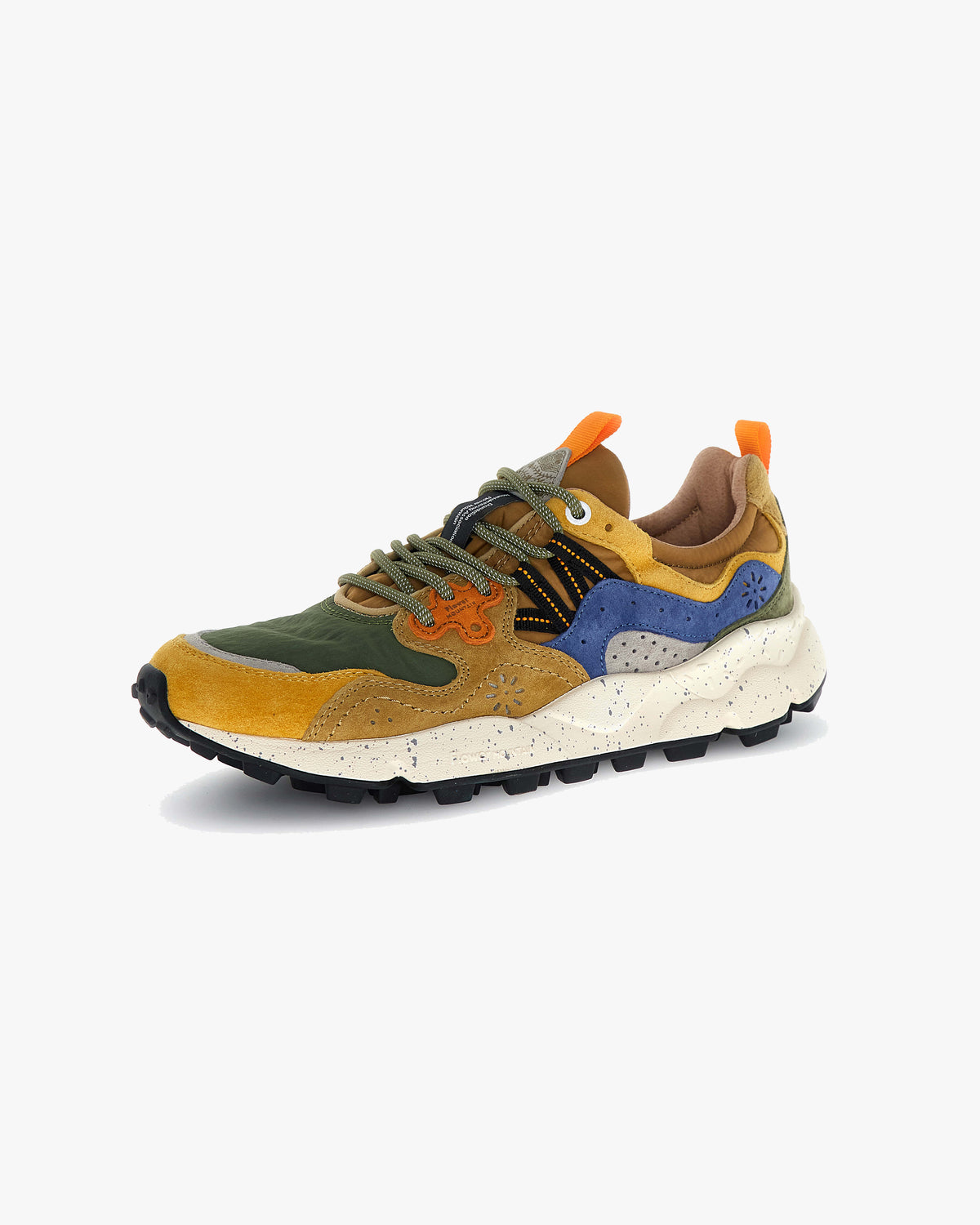 Flower Mountain Yamano 3 Suede & Nylon - Yellow / Khaki / Beige | Flower Mountain Trainers | JEANSTORE