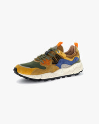 Flower Mountain Yamano 3 Suede & Nylon - Yellow / Khaki / Beige | Flower Mountain Trainers | JEANSTORE