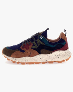 Flower Mountain Yamano 3 Suede & Nylon - Deep Mud / Light Brown / Navy
