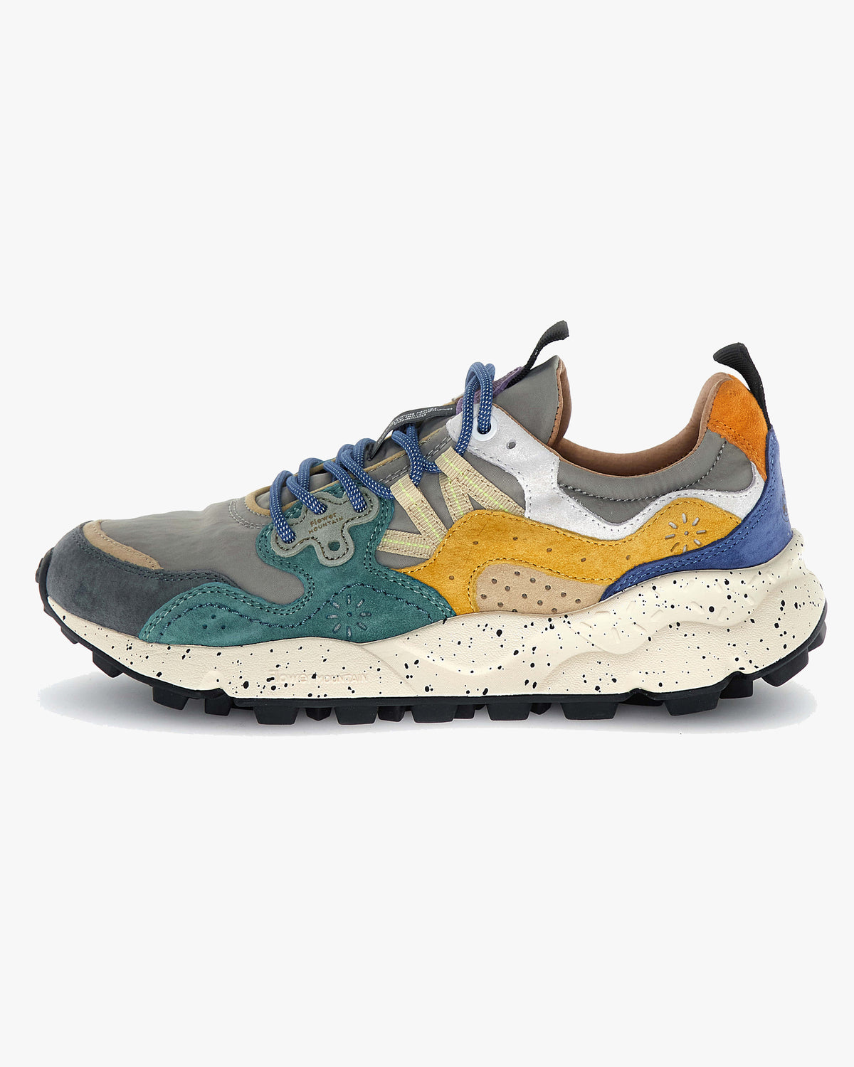 Flower Mountain Yamano 3 Suede & Nylon - Grey / Petrol / Zucca