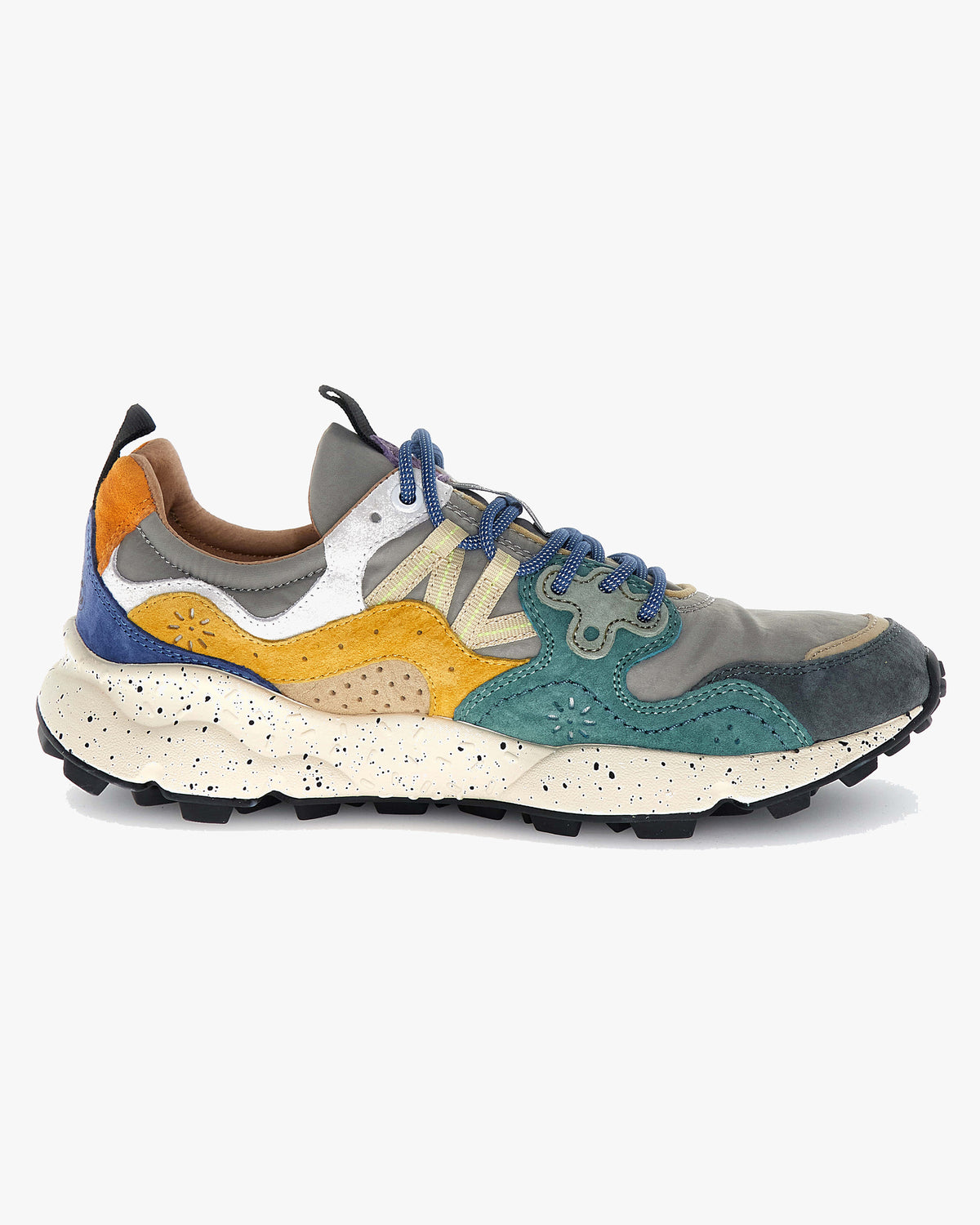 Flower Mountain Yamano 3 Suede & Nylon - Grey / Petrol / Zucca