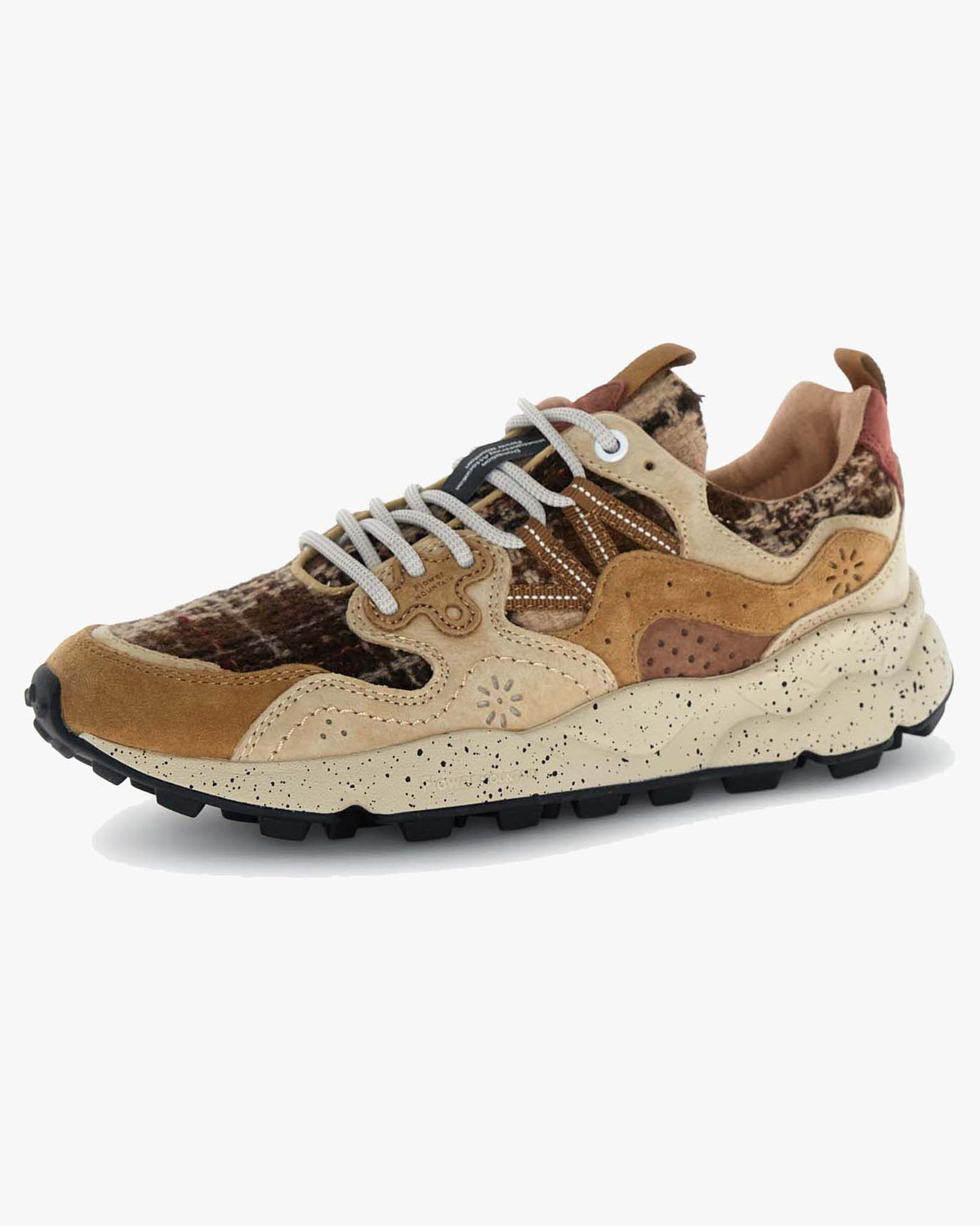 Flower Mountain Yamano 3 Suede & Nylon - Light Brown / Cream / Brown | Flower Mountain Trainers | Jeanstore