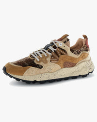 Flower Mountain Yamano 3 Suede & Nylon - Light Brown / Cream / Brown | Flower Mountain Trainers | Jeanstore