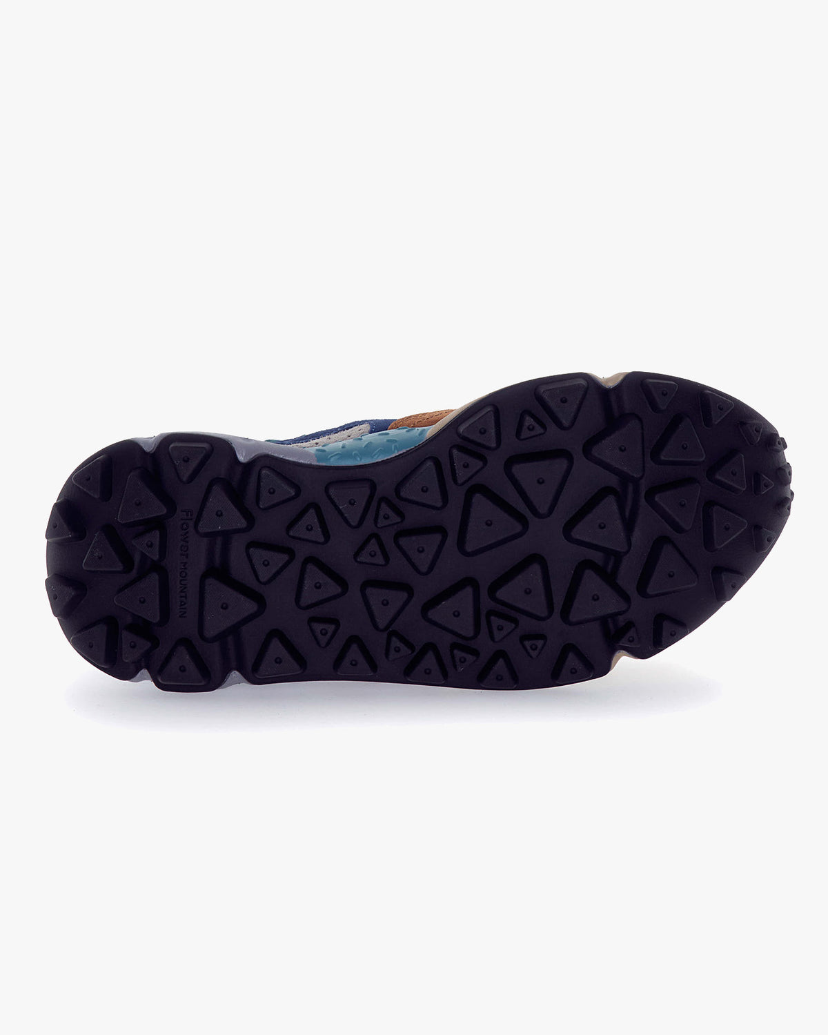 Flower Mountain Yamano 3 Suede & Nylon Squared - Anthracite / Mud / Deep Blue | Flower Mountain Trainers | JEANSTORE