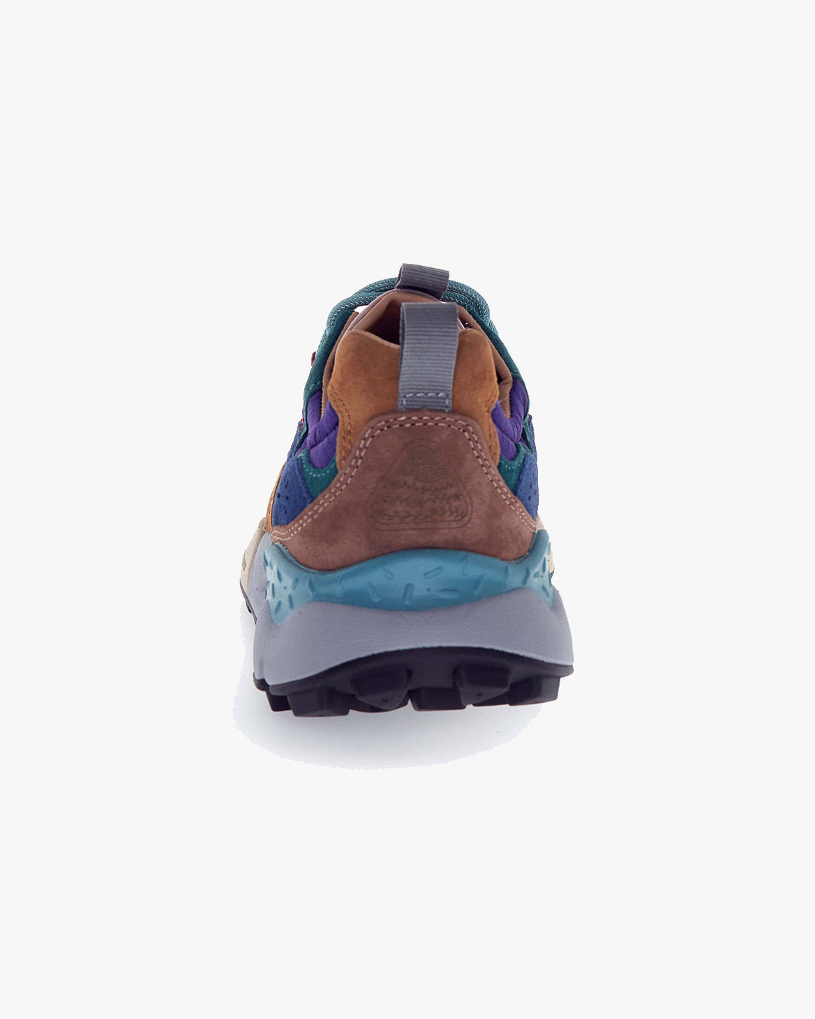 Flower Mountain Yamano 3 Suede & Nylon Squared - Anthracite / Mud / Deep Blue | Flower Mountain Trainers | JEANSTORE