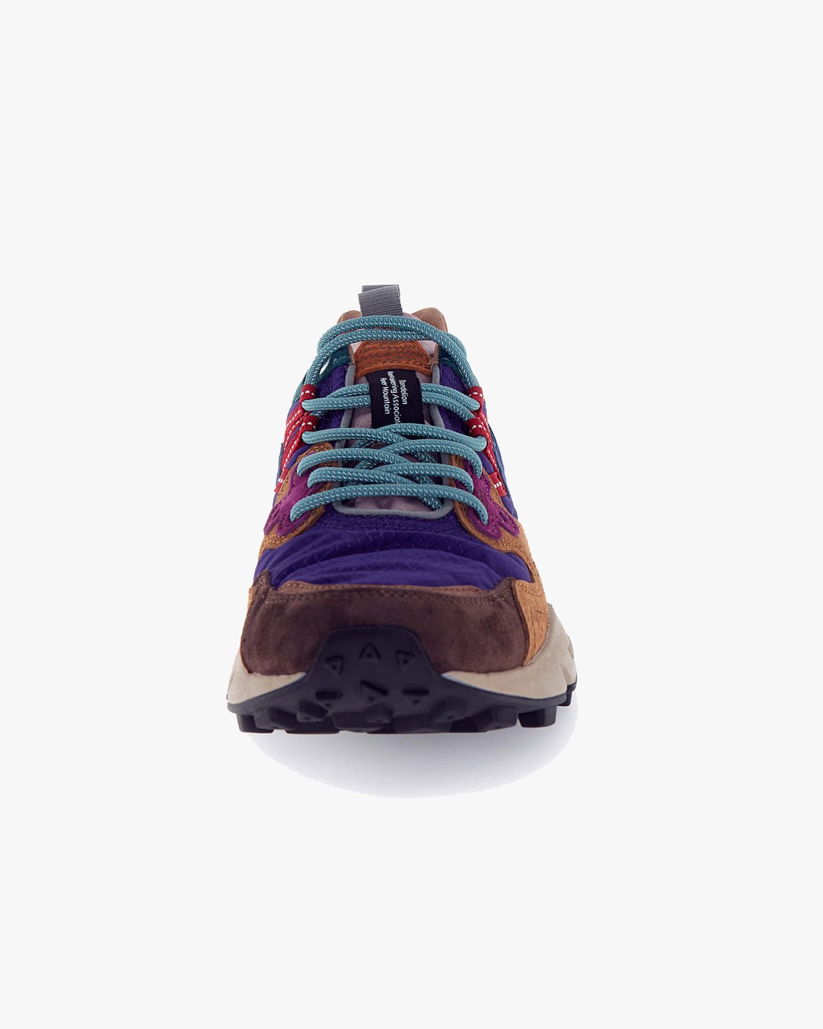 Flower Mountain Yamano 3 Suede & Nylon Squared - Anthracite / Mud / Deep Blue | Flower Mountain Trainers | JEANSTORE