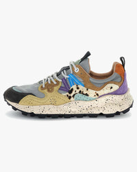 Flower Mountain Womens Yamano 3 Suede & Pony Hair - Dark Grey / Light Grey / Zucca