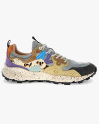 Flower Mountain Womens Yamano 3 Suede & Pony Hair - Dark Grey / Light Grey / Zucca