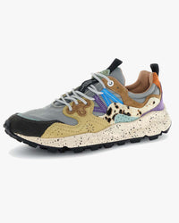 Flower Mountain Womens Yamano 3 Suede & Pony Hair - Dark Grey / Light Grey / Zucca