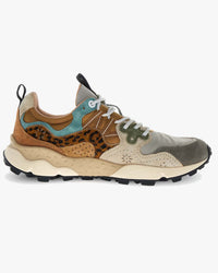 Flower Mountain Womens Yamano 3 Suede & Pony Hair - Taupe / Beige / Copper