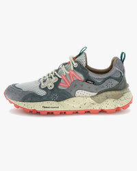 Flower Mountain Yamano 3 Suede & Mesh - Grey / Anthracite / Rose | Flower Mountain Trainers | Jeanstore