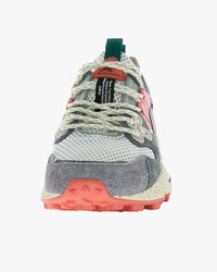 Flower Mountain Yamano 3 Suede & Mesh - Grey / Anthracite / Rose | Flower Mountain Trainers | Jeanstore