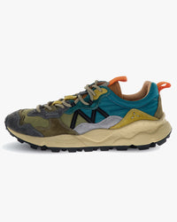 Flower Mountain Lenzan Suede & Nylon - Anthracite / Military / Petrol | Flower Mountain Trainers | JEANSTORE