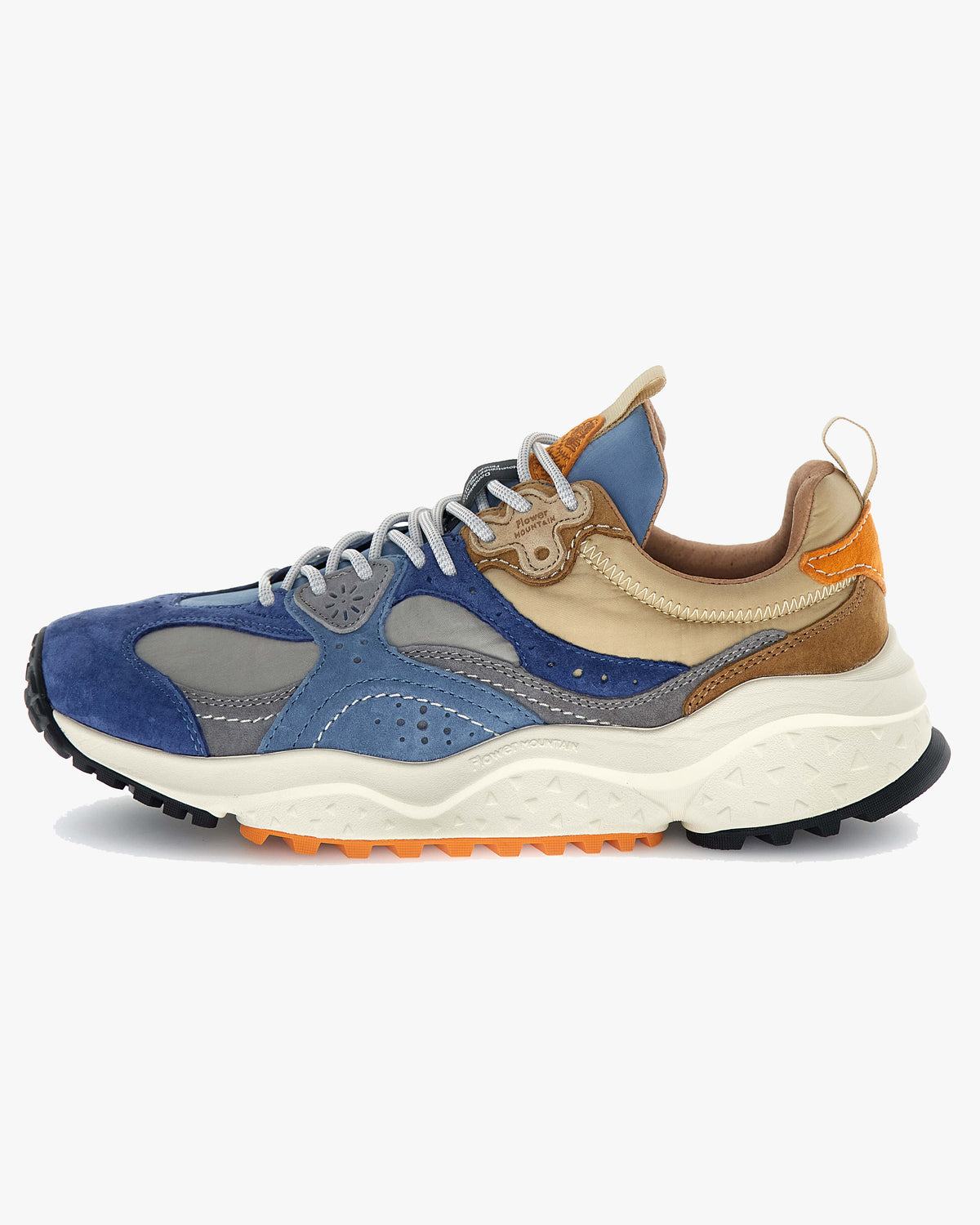 Flower Mountain Wave Suede & Nylon - Light Blue / Light Grey