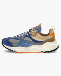 Flower Mountain Wave Suede & Nylon - Light Blue / Light Grey