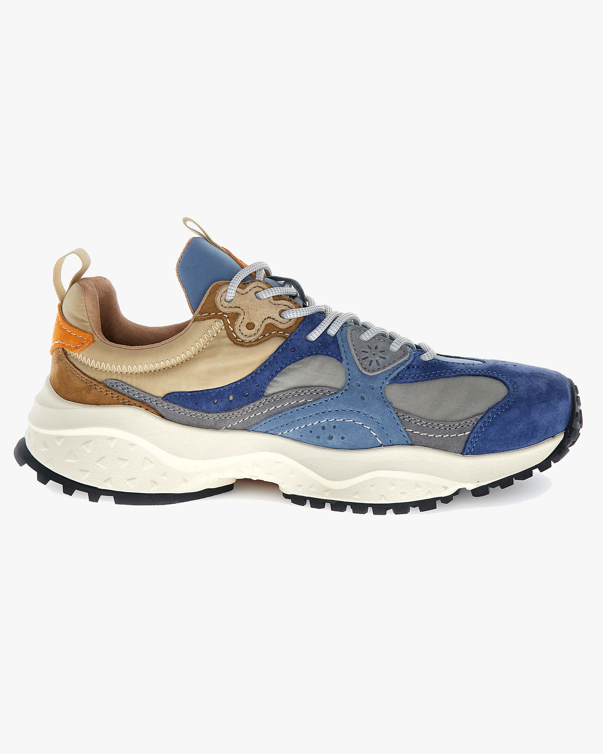 Flower Mountain Wave Suede & Nylon - Light Blue / Light Grey