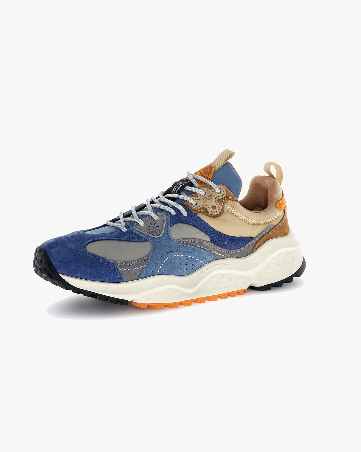 Flower Mountain Wave Suede & Nylon - Light Blue / Light Grey