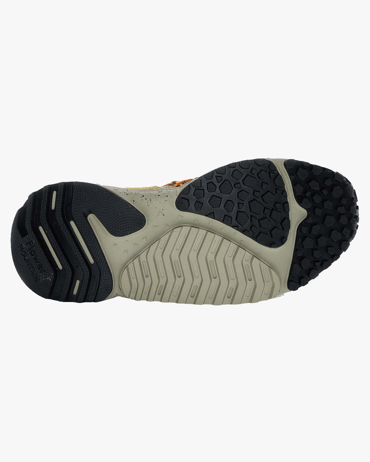 Flower Mountain Yamabushi Suede & Nylon Ripstop - Mud / Dark Brown / Acid