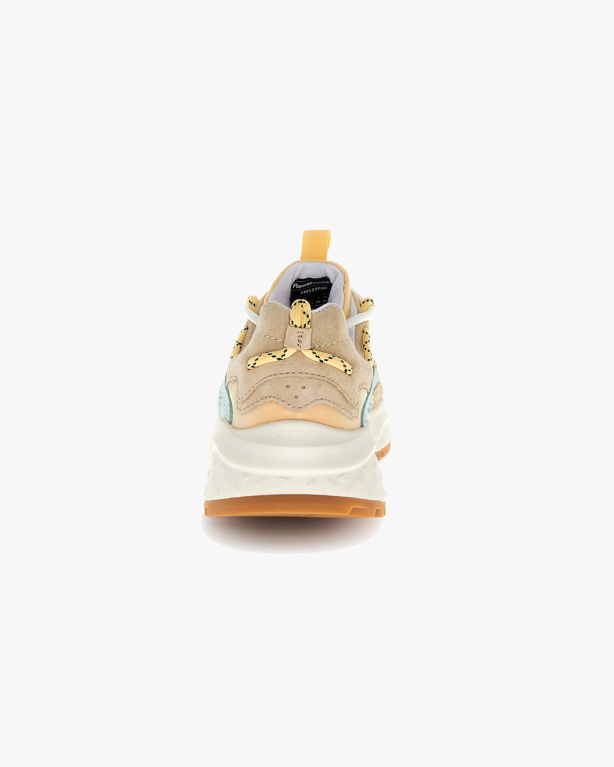Flower Mountain Womens Yamabushi Suede & Nylon Ripstop - Mentos / Sand / Pale Yellow
