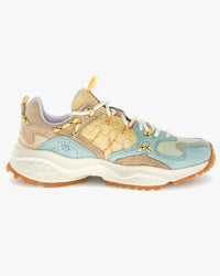 Flower Mountain Womens Yamabushi Suede & Nylon Ripstop - Mentos / Sand / Pale Yellow