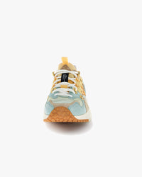Flower Mountain Womens Yamabushi Suede & Nylon Ripstop - Mentos / Sand / Pale Yellow