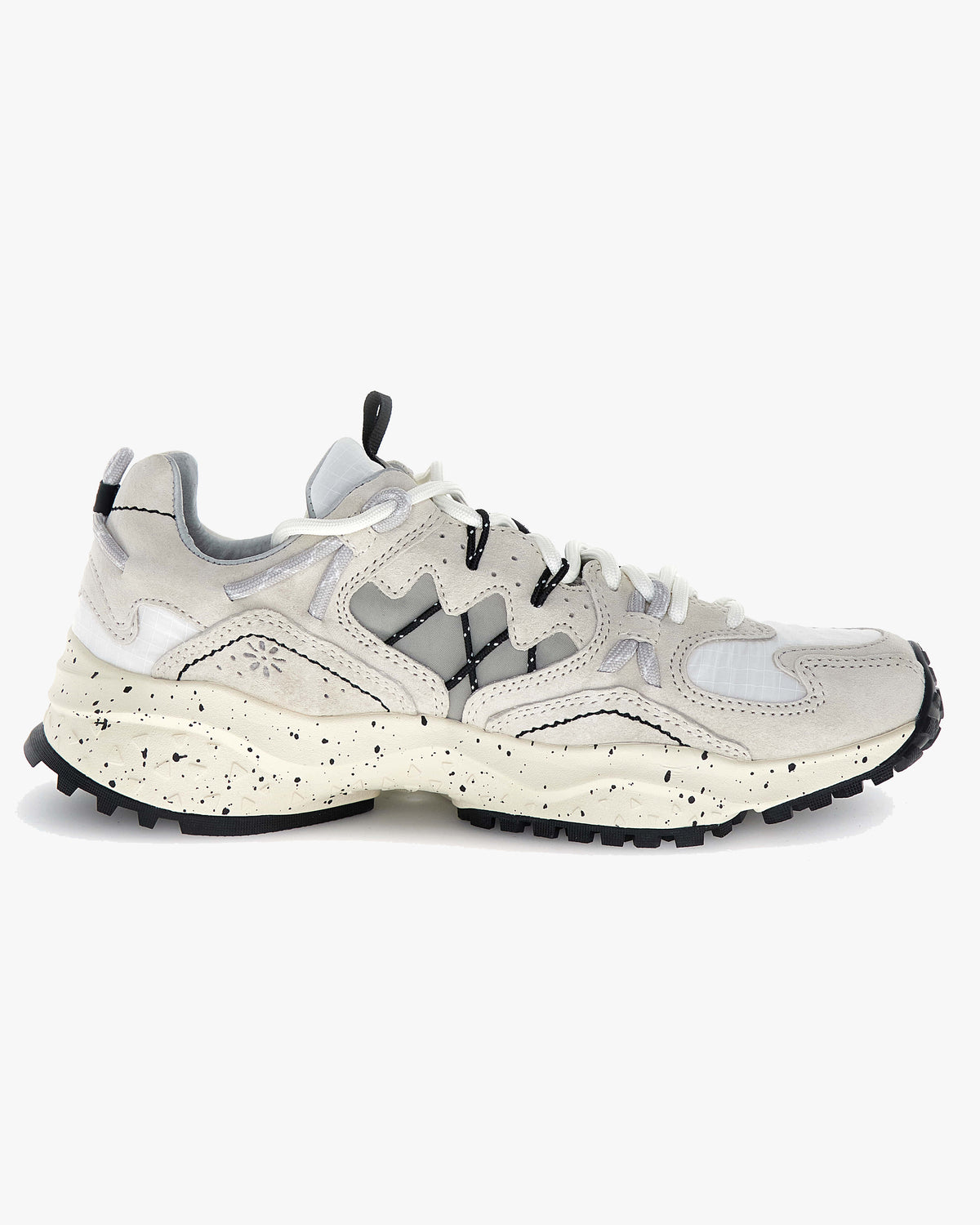 Flower Mountain Yamabushi Suede & Nylon Ripstop - Cream / Off White / Black