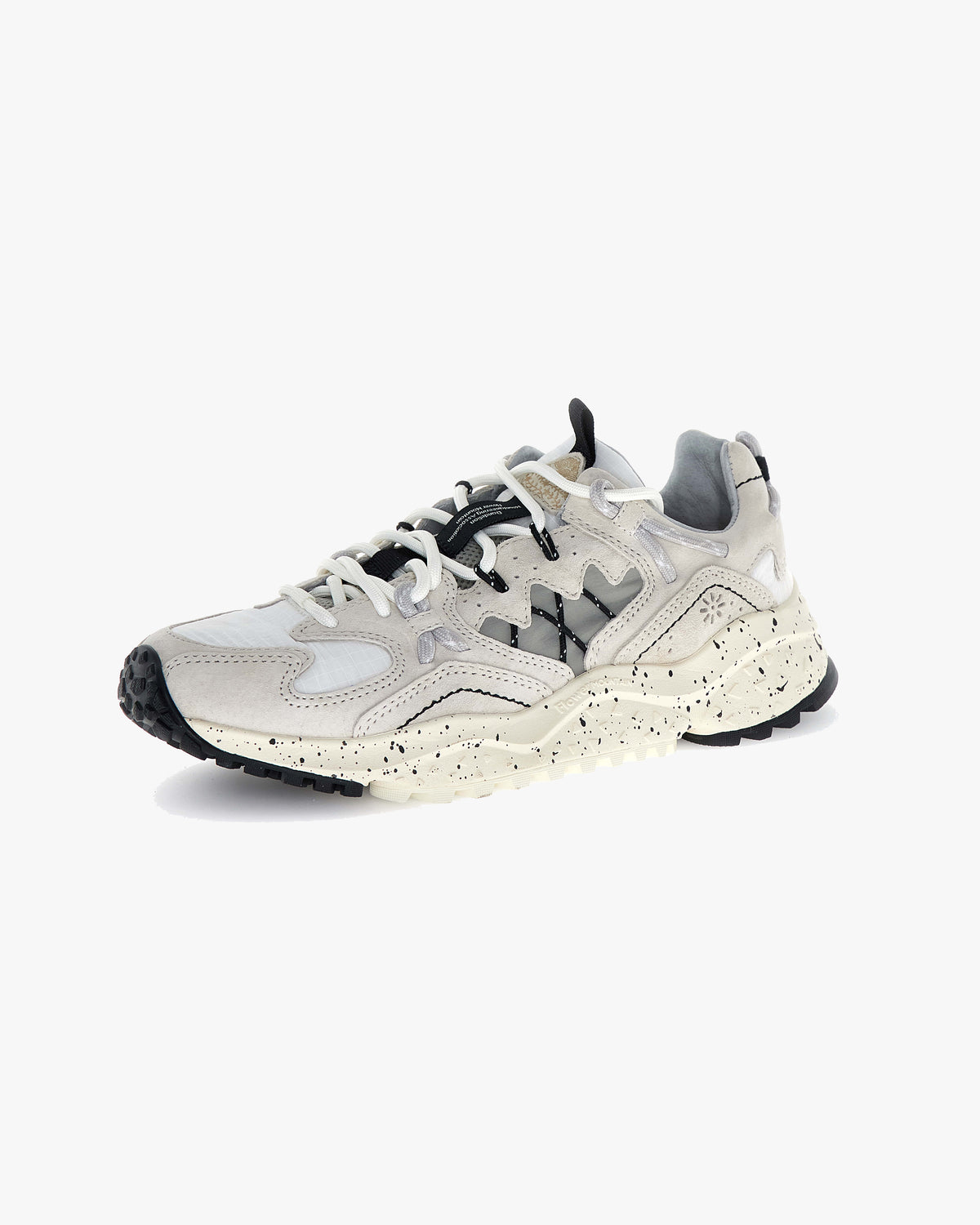 Flower Mountain Yamabushi Suede & Nylon Ripstop - Cream / Off White / Black
