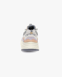 Flower Mountain Womens Yamabushi Suede & Nylon Ripstop - Off White / Pale Lilac