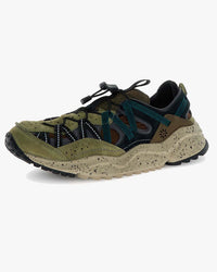 Flower Mountain Kazana Fall Suede & Nylon - Olive / Brown / Dark Green