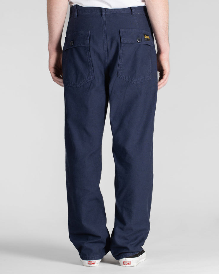 Stan Ray Fat Pant Loose Fit Fatigues - Navy Sateen