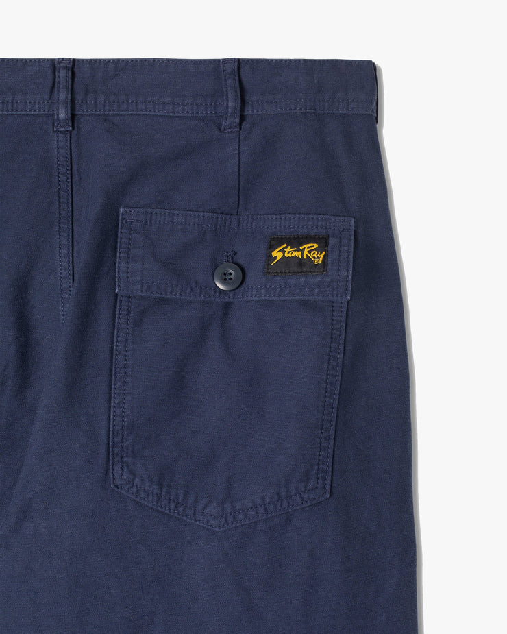 Stan Ray Fat Pant Loose Fit Fatigues - Navy Sateen