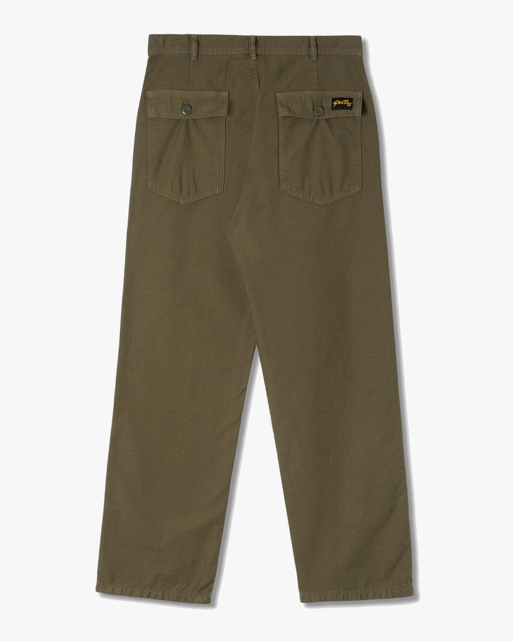 Stan Ray Fat Pant Loose Fit Fatigues - Olive Sateen