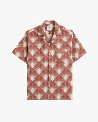 Portuguese Flannel Feathers Shirt - Red / Ecru