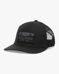 Filson Scenic Waxed Logger Mesh Cap - Black | Filson Hats | JEANSTORE