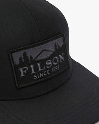 Filson Scenic Waxed Logger Mesh Cap - Black | Filson Hats | JEANSTORE