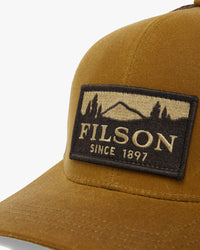 Filson Scenic Waxed Logger Mesh Cap - Dark Tan | Filson Hats | JEANSTORE