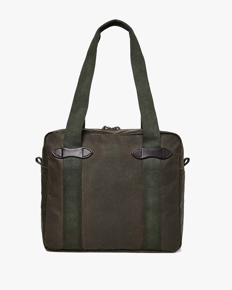 Filson Tin Cloth Tote Bag w/ Zipper - Otter Green