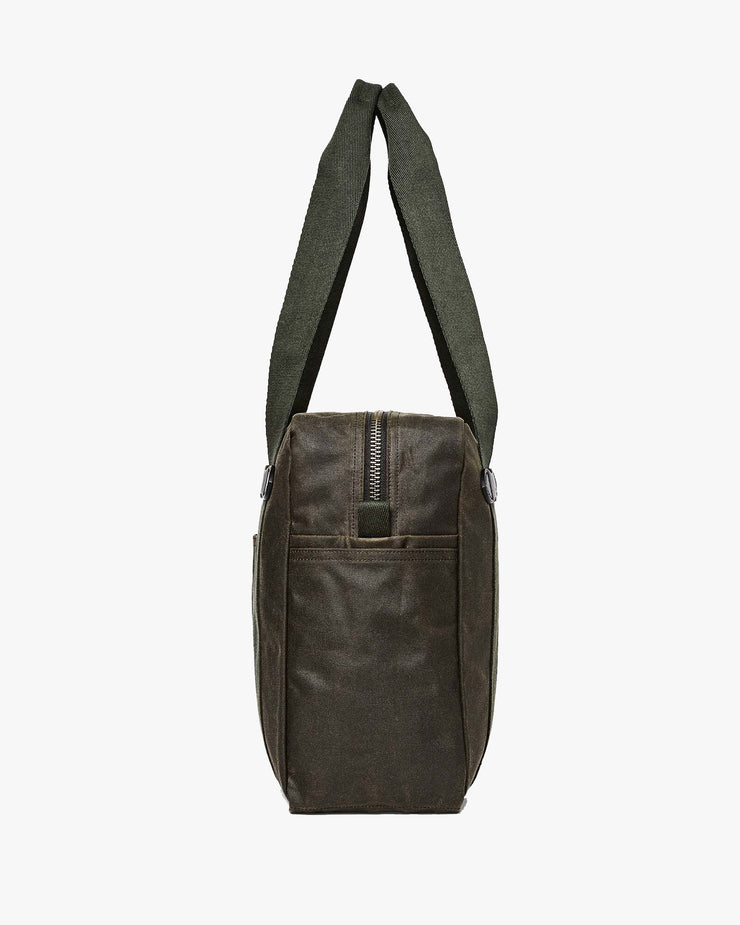 Filson Tin Cloth Tote Bag w/ Zipper - Otter Green