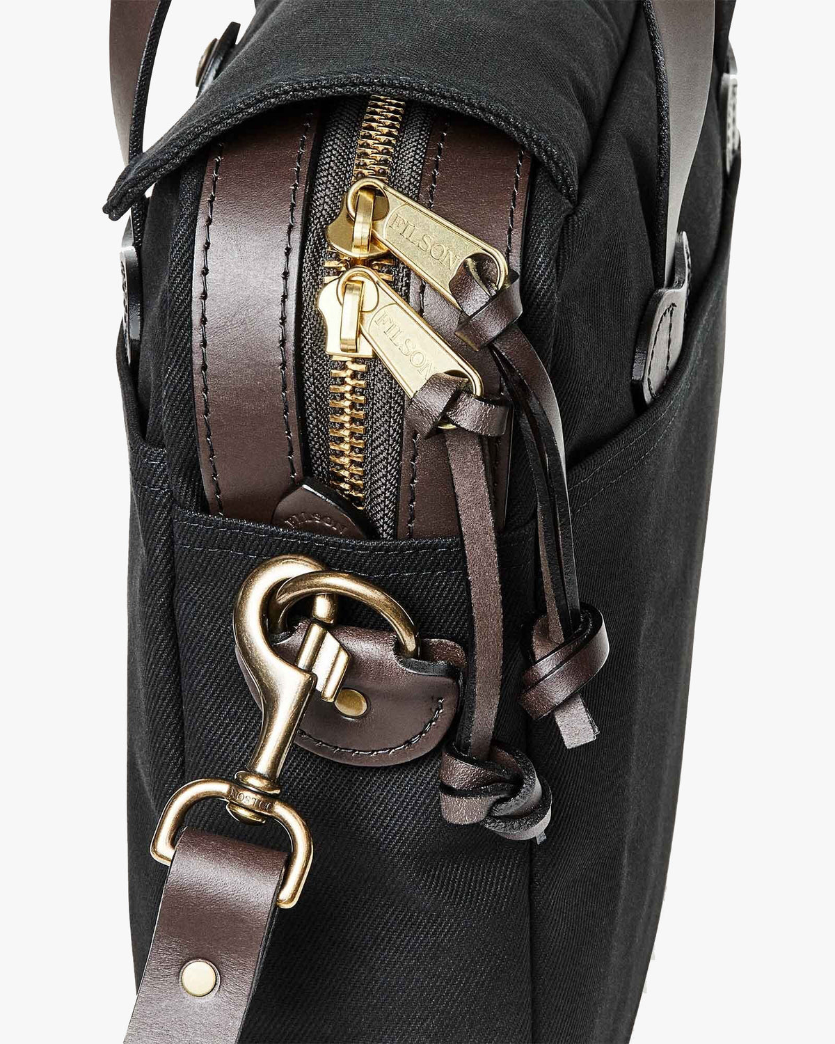 Filson Rugged Twill Original Briefcase - Black | Filson Bags | JEANSTORE